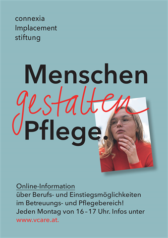 Flyer Online-Info Pflege